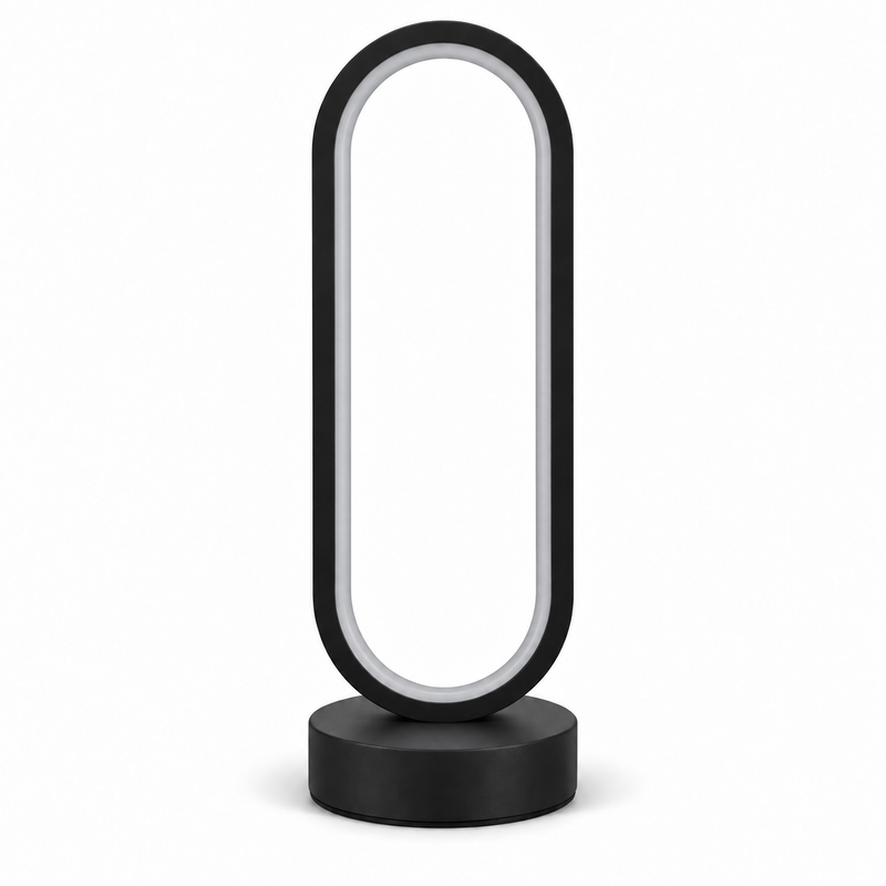 Lampe de bureau LED anneau avec 3 teintes