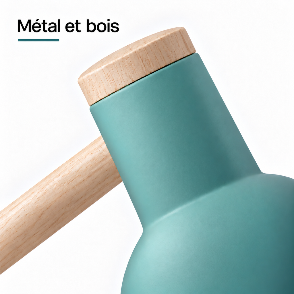 Lampe de bureau enfant scandinave en bois