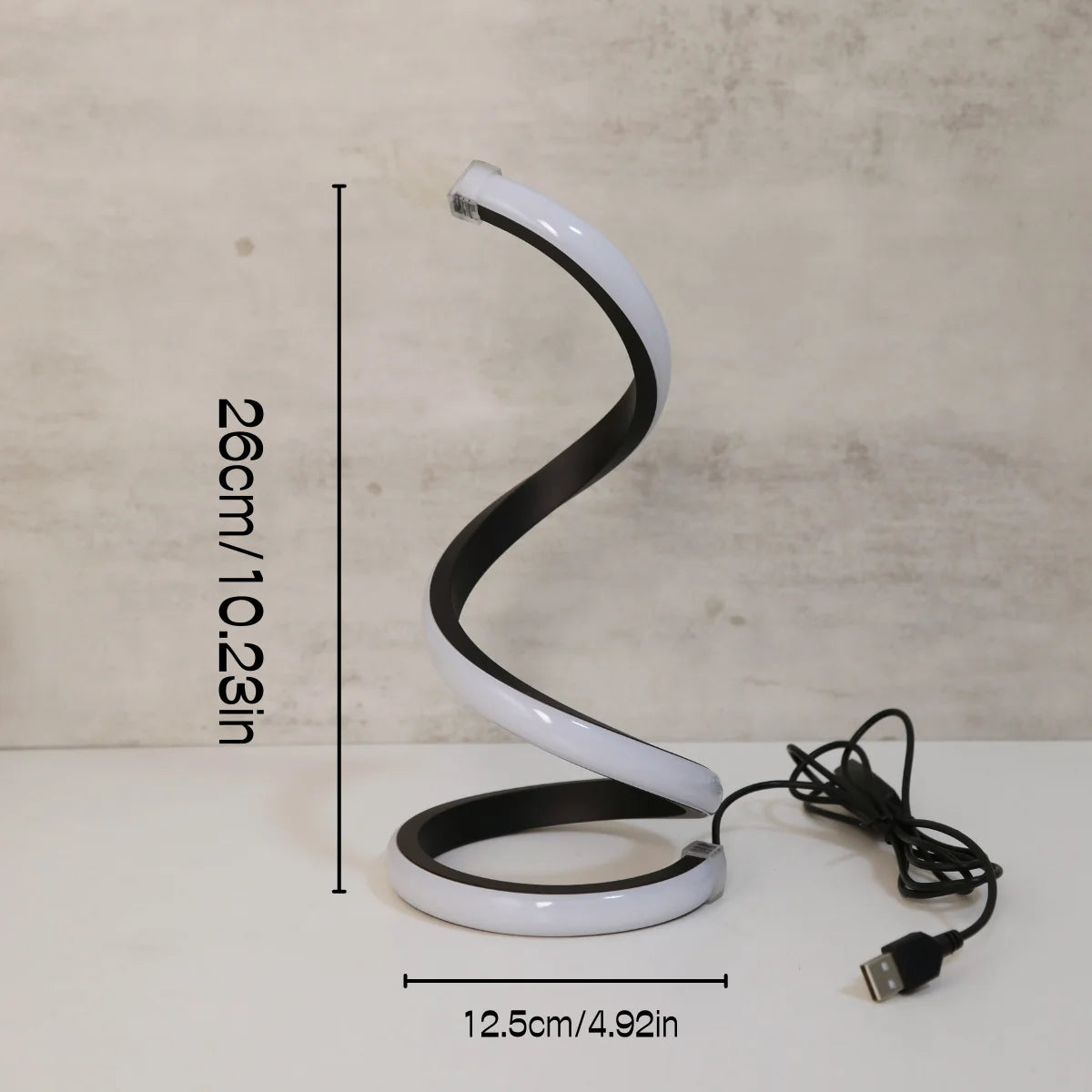 Lampe de bureau LED spirale