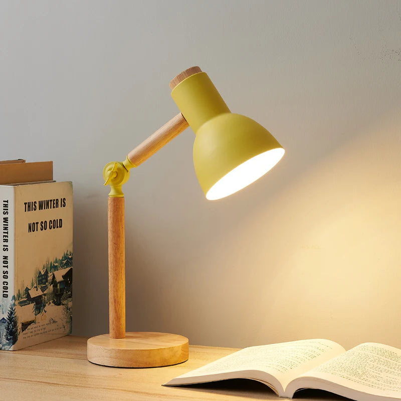 Lampe de bureau enfant scandinave en bois