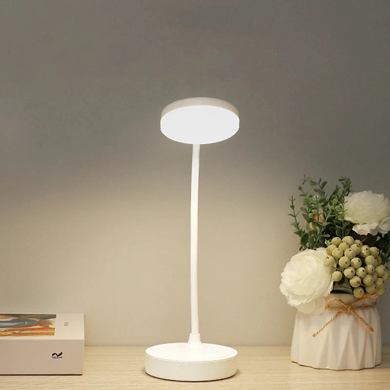 Lampe de bureau sans fil col de cygne rechargeable