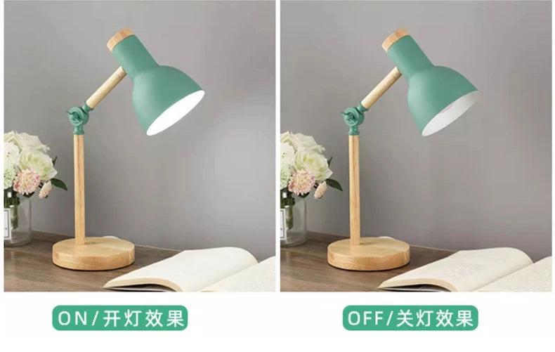 Lampe de bureau enfant scandinave en bois