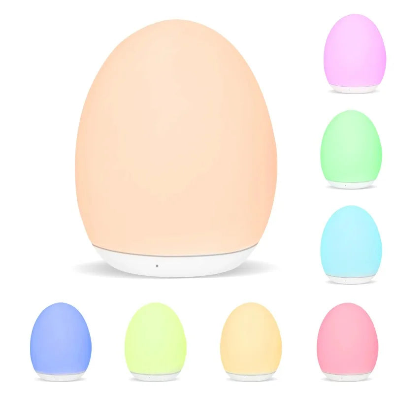 Lampe de bureau enfant œuf rechargeable, plusieurs couleurs
