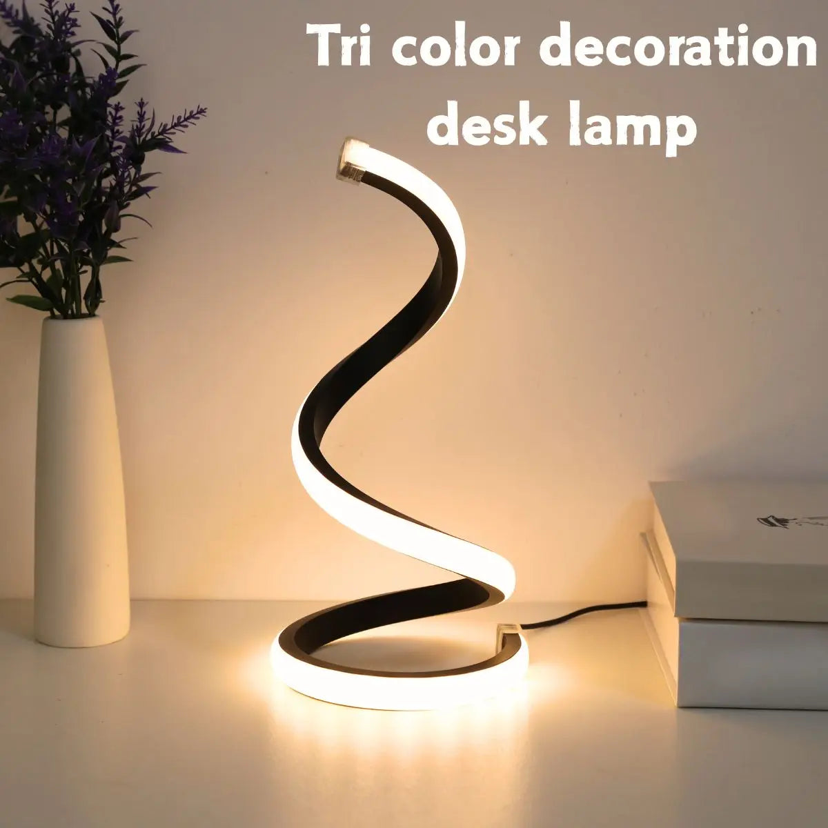 Lampe de bureau LED spirale