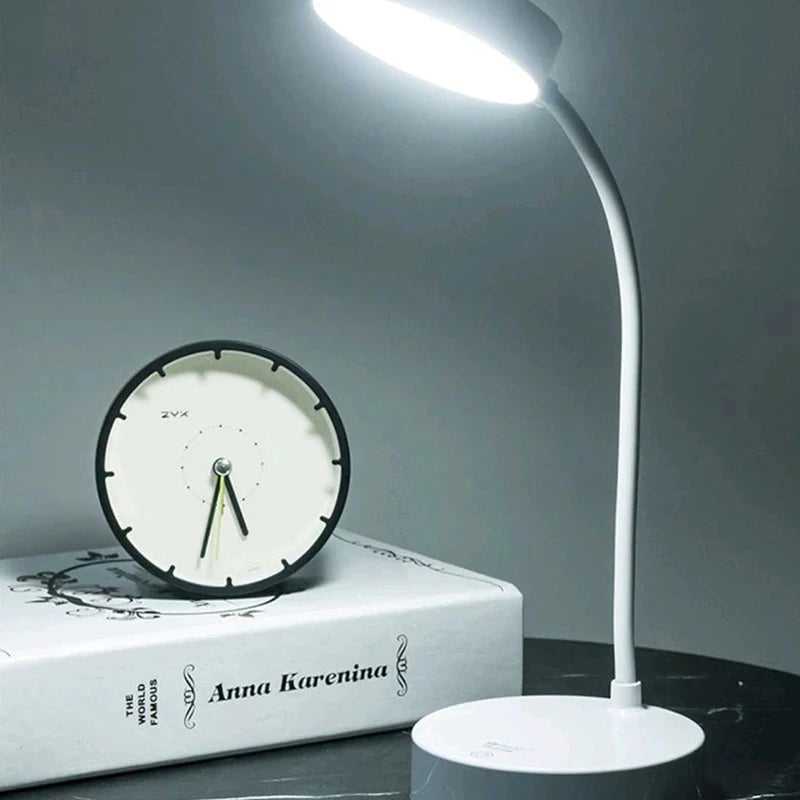 Lampe de bureau sans fil col de cygne rechargeable