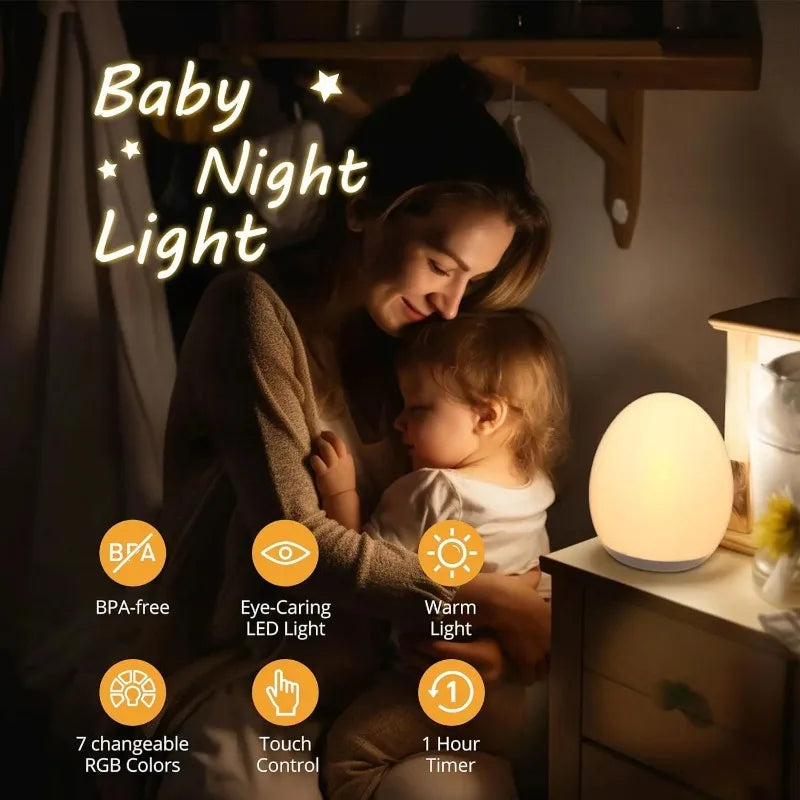 Lampe de bureau enfant œuf rechargeable, plusieurs couleurs