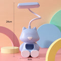 Lampe de bureau enfant chat rechargeable avec support téléphone