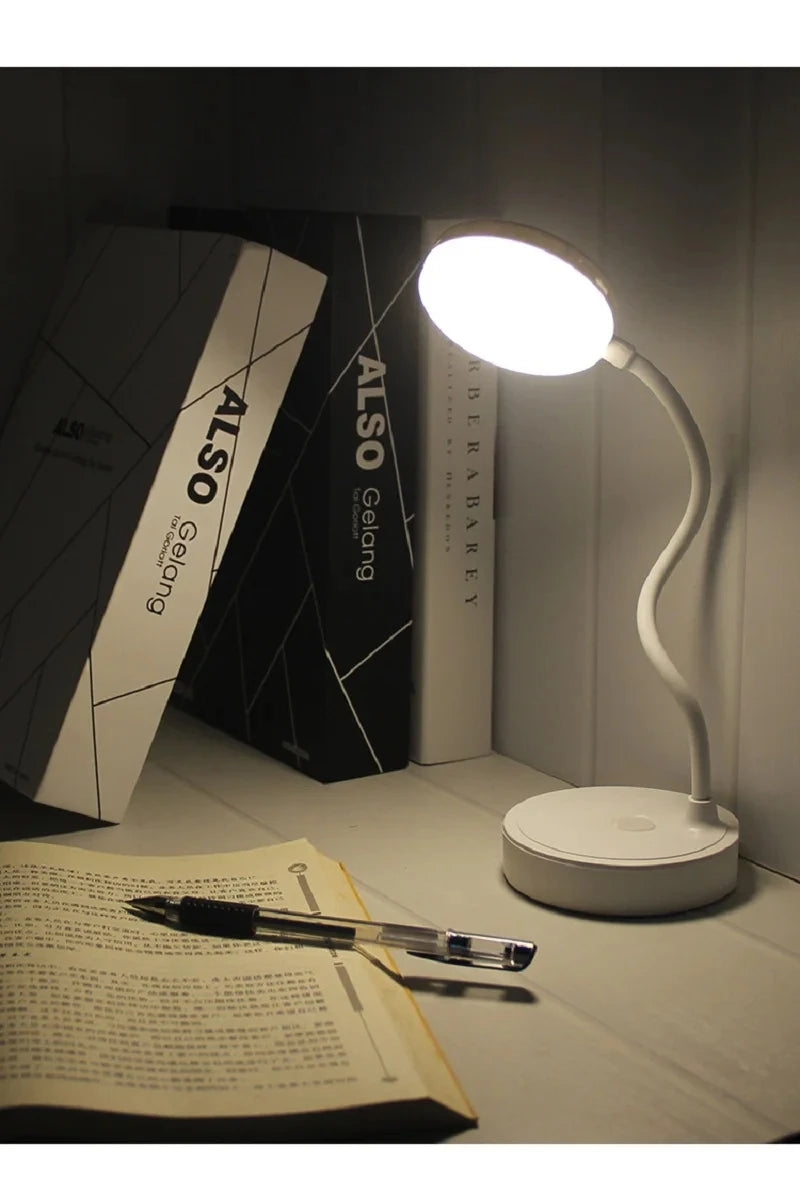 Lampe de bureau sans fil col de cygne rechargeable