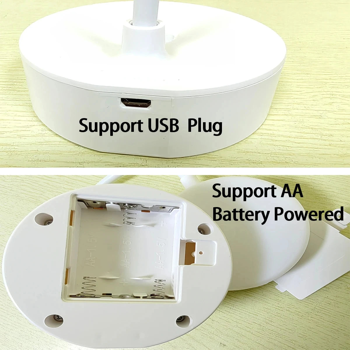 Lampe de bureau sans fil col de cygne rechargeable