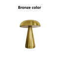 Lampe de bureau sans fil champignon rétro en métal