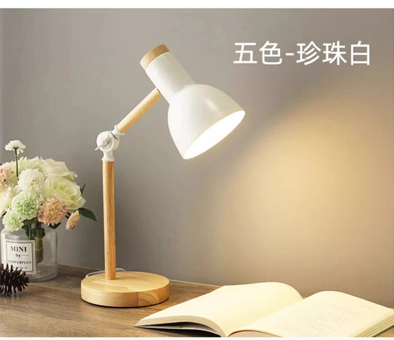 Lampe de bureau enfant scandinave en bois