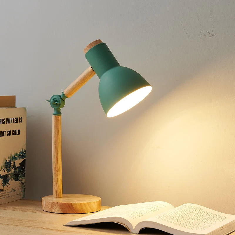Lampe de bureau enfant scandinave en bois