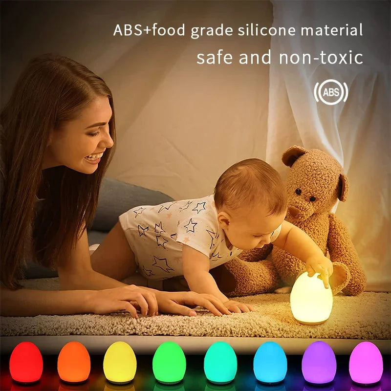 Lampe de bureau enfant œuf rechargeable, plusieurs couleurs