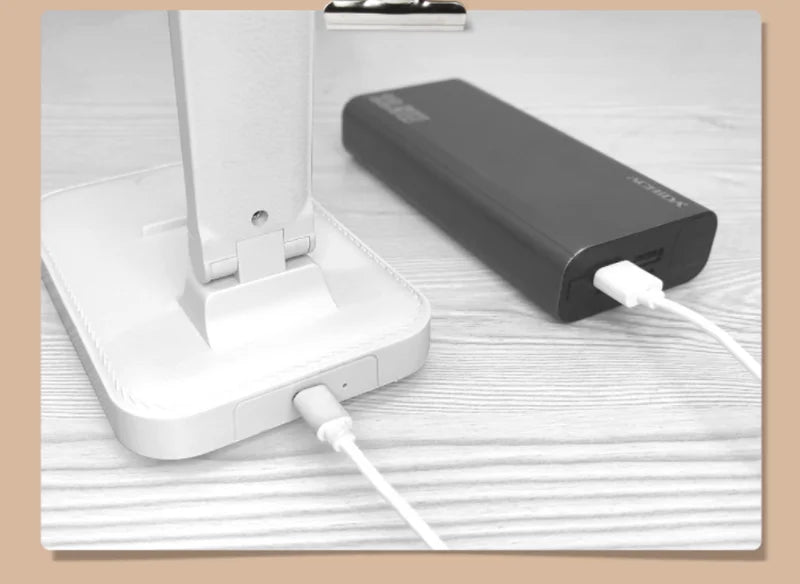 Lampe de bureau enfant pliable rechargeable à double barre LED