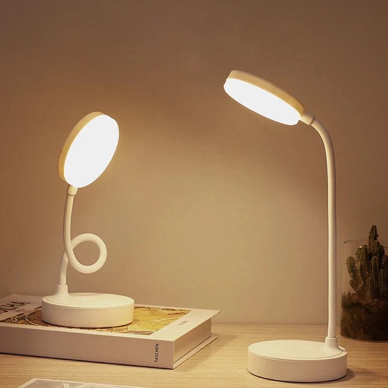 Lampe de bureau sans fil col de cygne rechargeable
