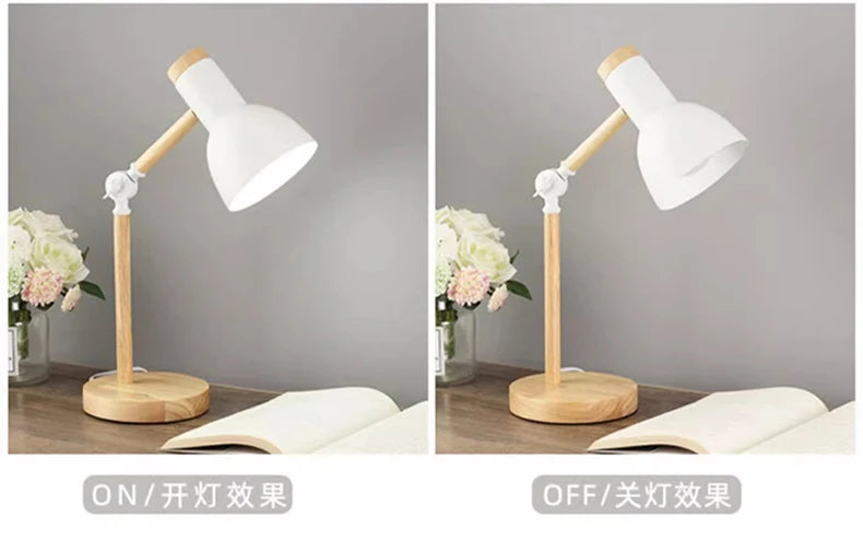 Lampe de bureau enfant scandinave en bois