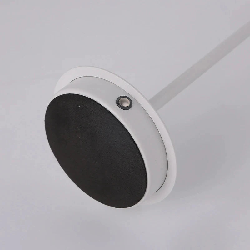 Lampe de bureau sans fil en métal à chapeau conique, rechargeable