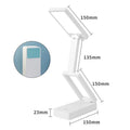 Lampe de bureau sans fil pliable rechargeable à tête orientable