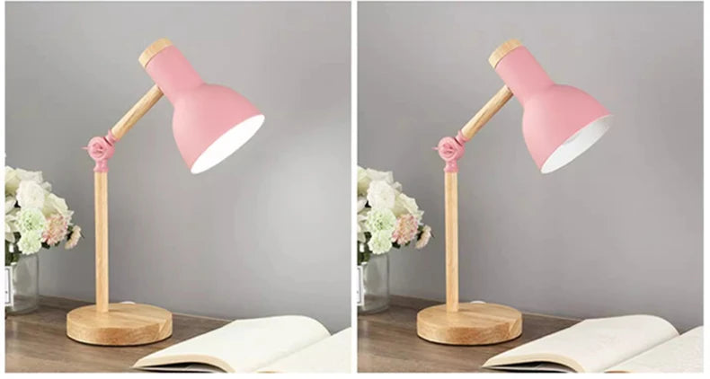 Lampe de bureau enfant scandinave en bois