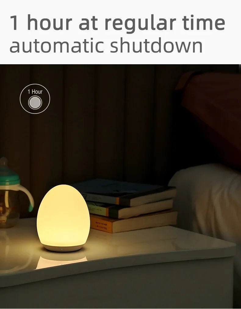 Lampe de bureau enfant œuf rechargeable, plusieurs couleurs