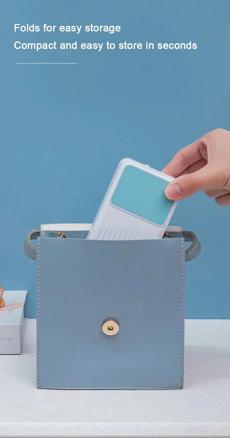 Lampe de bureau sans fil pliable rechargeable à tête orientable