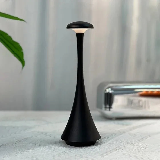 Lampe de bureau sans fil champignon rechargeable à commande tactile