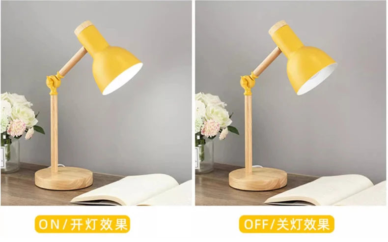 Lampe de bureau enfant scandinave en bois