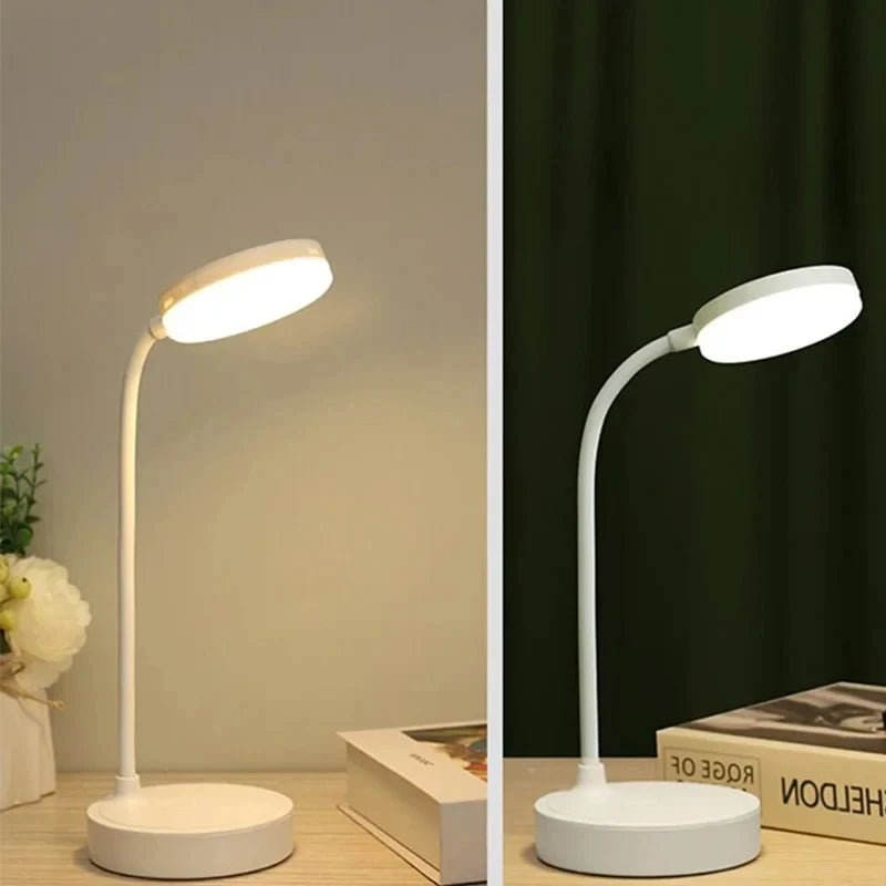 Lampe de bureau sans fil col de cygne rechargeable