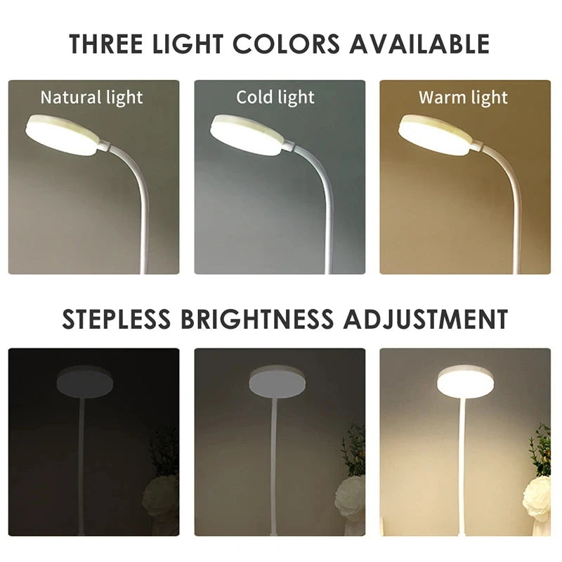 Lampe de bureau sans fil col de cygne rechargeable